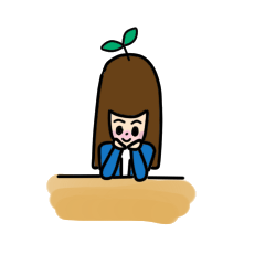 [LINEスタンプ] Left handed girl