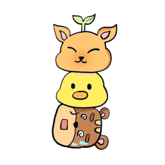 [LINEスタンプ] The Sprout Animal Squad