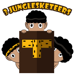 [LINEスタンプ] 3 Junglesketeers
