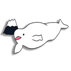 [LINEスタンプ] LOVE Beluga whales 2の画像（メイン）