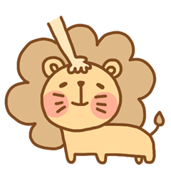 [LINEスタンプ] small flower lion