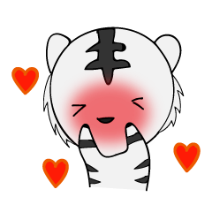 [LINEスタンプ] HAPPY！ WHITE TIGERS' sticker