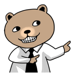 [LINEスタンプ] けつあごクマの日常生活