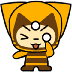 [LINEスタンプ] Three eyes cat of the Beep drops