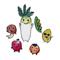 [LINEスタンプ] ベジフルズ