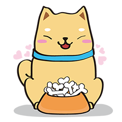 [LINEスタンプ] Sweetheart doggyの画像（メイン）