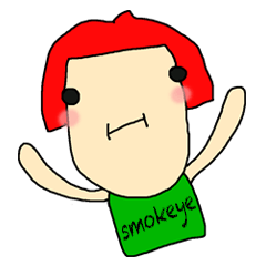 [LINEスタンプ] smokeye_Hello