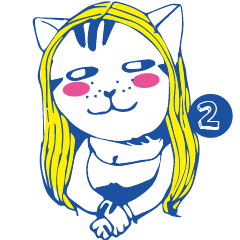 [LINEスタンプ] LazyLazy Cat Cosplay