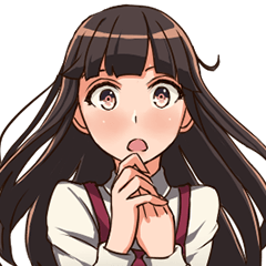 [LINEスタンプ] Daily Life of a Long Hair Girl