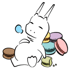 [LINEスタンプ] Colorful macarons (new)