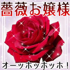 [LINEスタンプ] 薔薇お嬢様の画像（メイン）