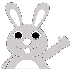 [LINEスタンプ] Rabbit Bigeye Animation