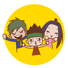 [LINEスタンプ] Three Lovely Friends