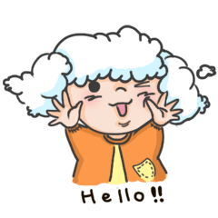 [LINEスタンプ] I am a cloudy, my name is Cloud！