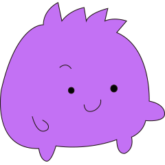 [LINEスタンプ] Purple cotton candyの画像（メイン）