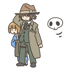 [LINEスタンプ] 狂骨より 所長と縁ちゃん