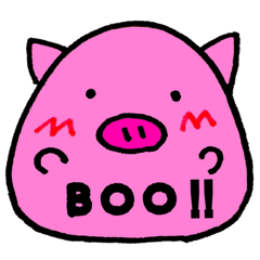 [LINEスタンプ] ブタのBoo‼