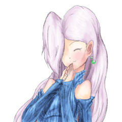 [LINEスタンプ] Violet Girl