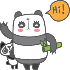 [LINEスタンプ] Dada's panda