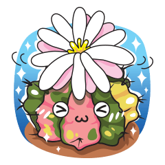 [LINEスタンプ] Cute Cactus Family