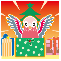 [LINEスタンプ] クリスマスと年末 〜モモイロインコ