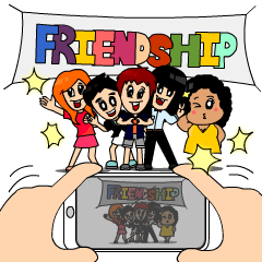 [LINEスタンプ] friendship forever