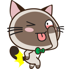 [LINEスタンプ] Chokdee Cute Cat DukDik1の画像（メイン）