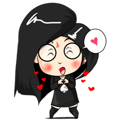 [LINEスタンプ] crow girl