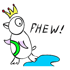 [LINEスタンプ] Rare-colored Prince Penguin