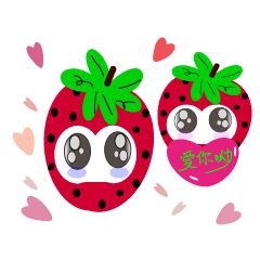 [LINEスタンプ] Love Strawberry