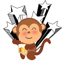 [LINEスタンプ] MR.N crazy monkeyの画像（メイン）