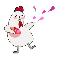 [LINEスタンプ] Mochi Chicken