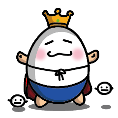 [LINEスタンプ] egg King with Mochi