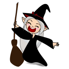 [LINEスタンプ] Cute little witch