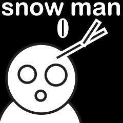 [LINEスタンプ] snow man:zero (speak out)