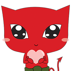 [LINEスタンプ] Red Devil 'n Sweet Skull