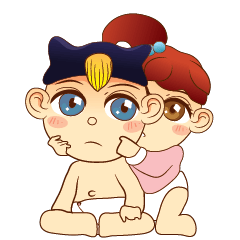 [LINEスタンプ] Baby humanの画像（メイン）