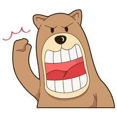 [LINEスタンプ] Bear or Dog