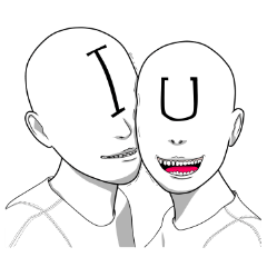 [LINEスタンプ] I＆U01