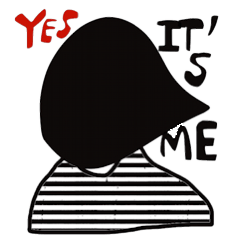 [LINEスタンプ] Yes, it's me.の画像（メイン）