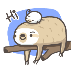 [LINEスタンプ] Peanut the Sloth