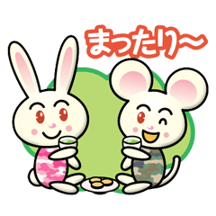 [LINEスタンプ] わんぱくミニラビット＆マウス〜お仕事ver.