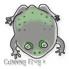 [LINEスタンプ] Cunning frog expression diagram II