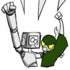 [LINEスタンプ] フリークボット お試し1