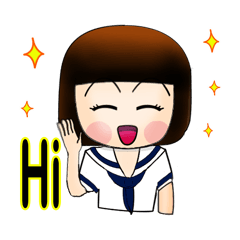 [LINEスタンプ] Cuty Girl