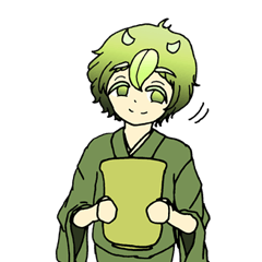 [LINEスタンプ] 緑茶君