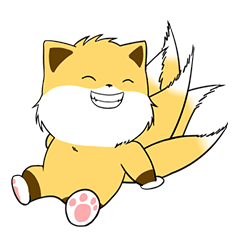 [LINEスタンプ] Five tail fox - Baker ＆ Vic