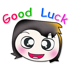 [LINEスタンプ] Mr. SATORU. Good luck！ ^__^