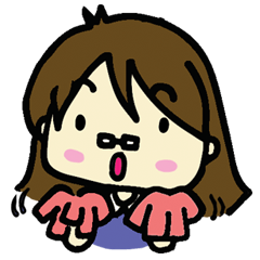 [LINEスタンプ] Smiling Glasses Girl