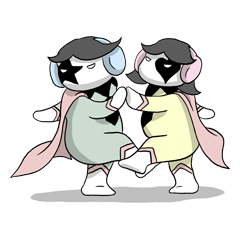 [LINEスタンプ] ThaiTi ＆ Dally